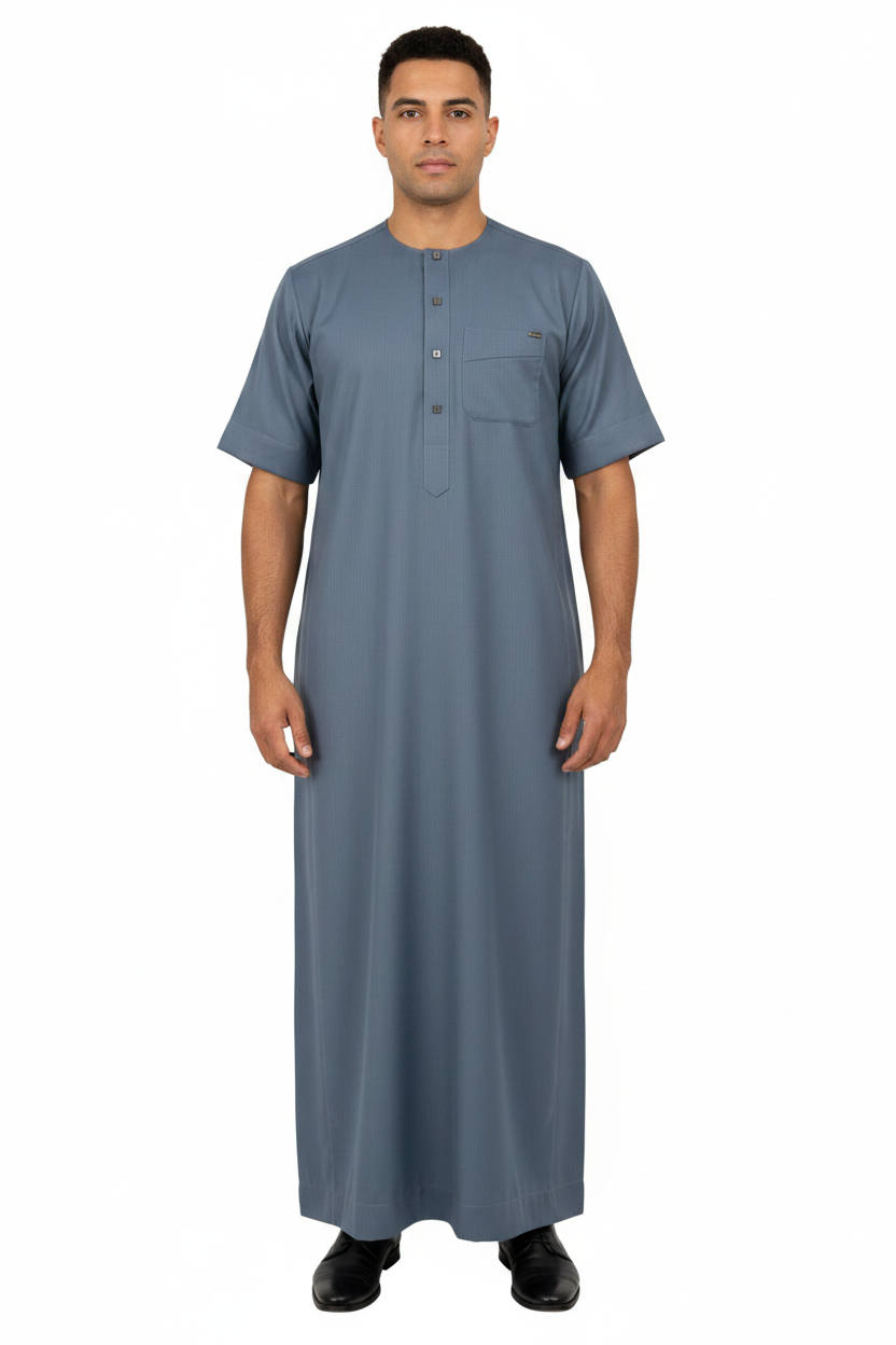 ثوب العوالي رمادي مخطط
