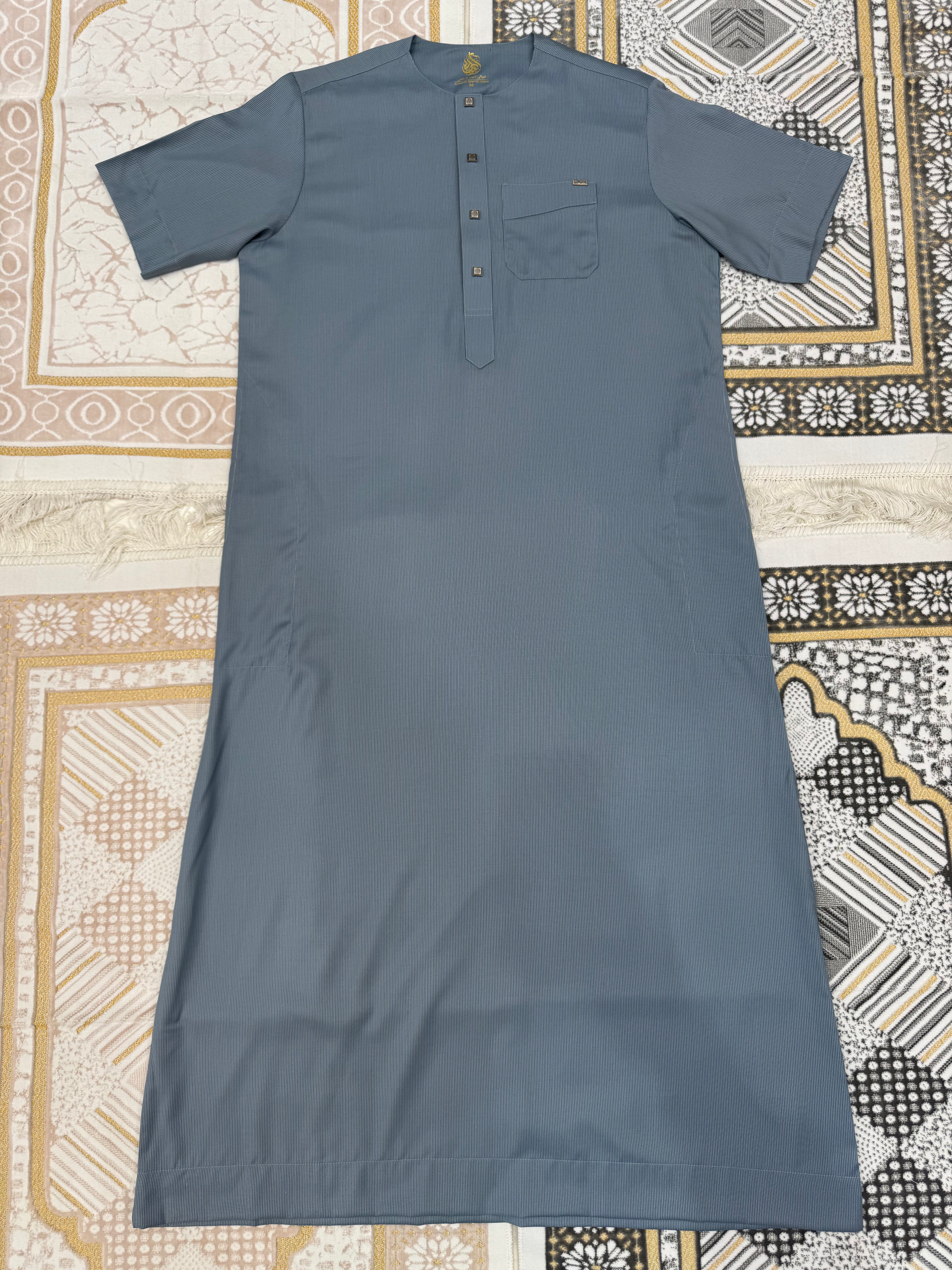ثوب العوالي رمادي مخطط