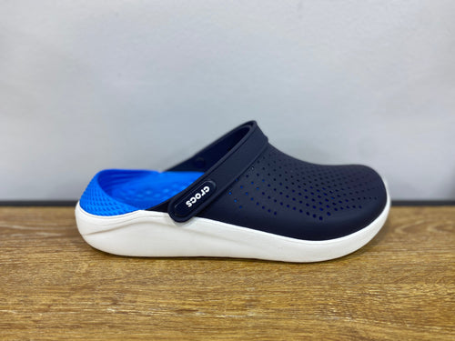 crocs literide bleu nuit et blue ciel et blanc
