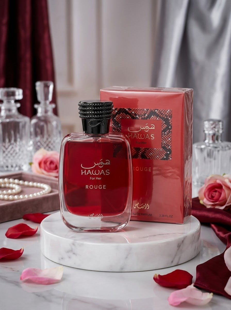✨ عطر هوس روج للنساء (Hawas Rouge For Her) - إكسير الأنوثة والشغف ✨