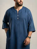 ثوب الإقبال مخطط أزرق