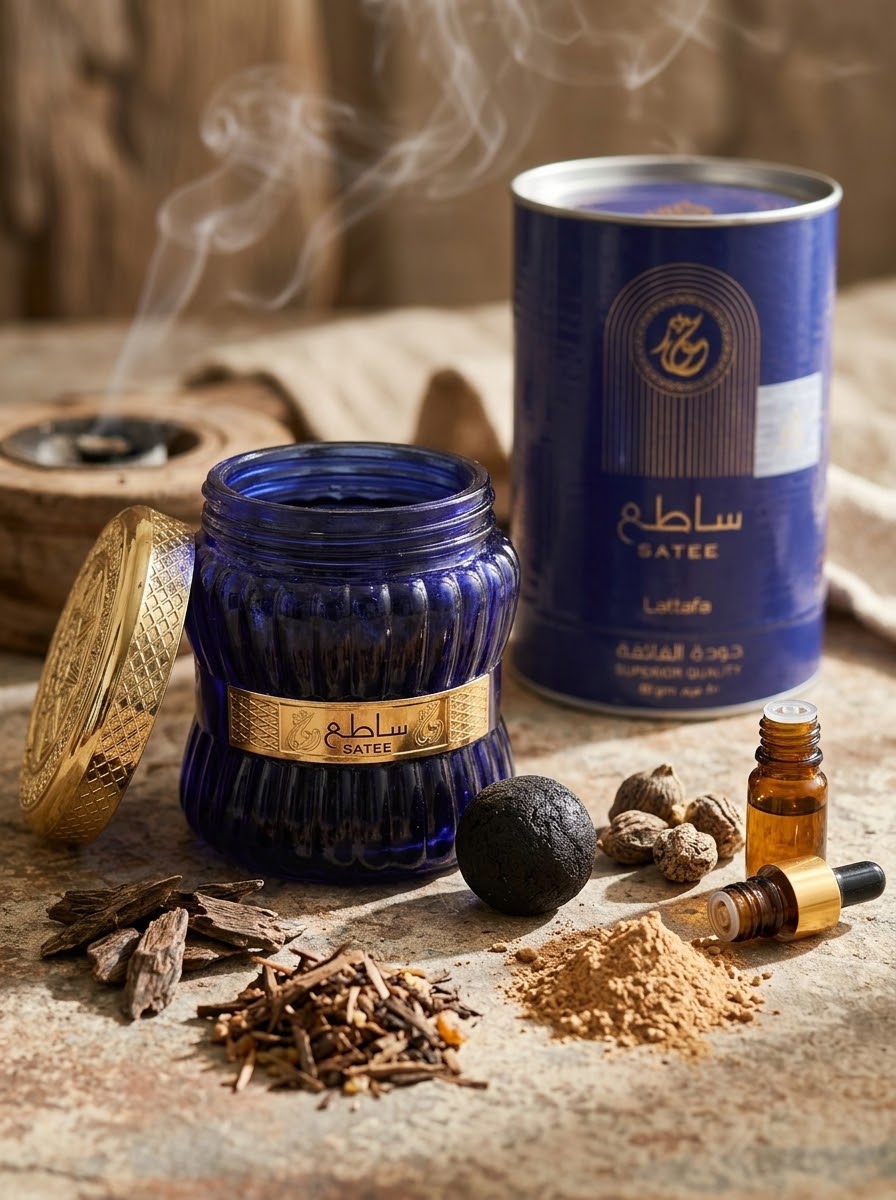 ✨ بخور ساطع ( معمول ) 80غ الفاخر من لطافة ✨