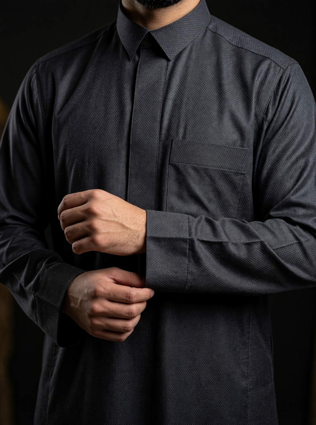 🖤 قميص التراث فاخر بثلاث ألوان - بنقشة "خلية النحل" الفريدة